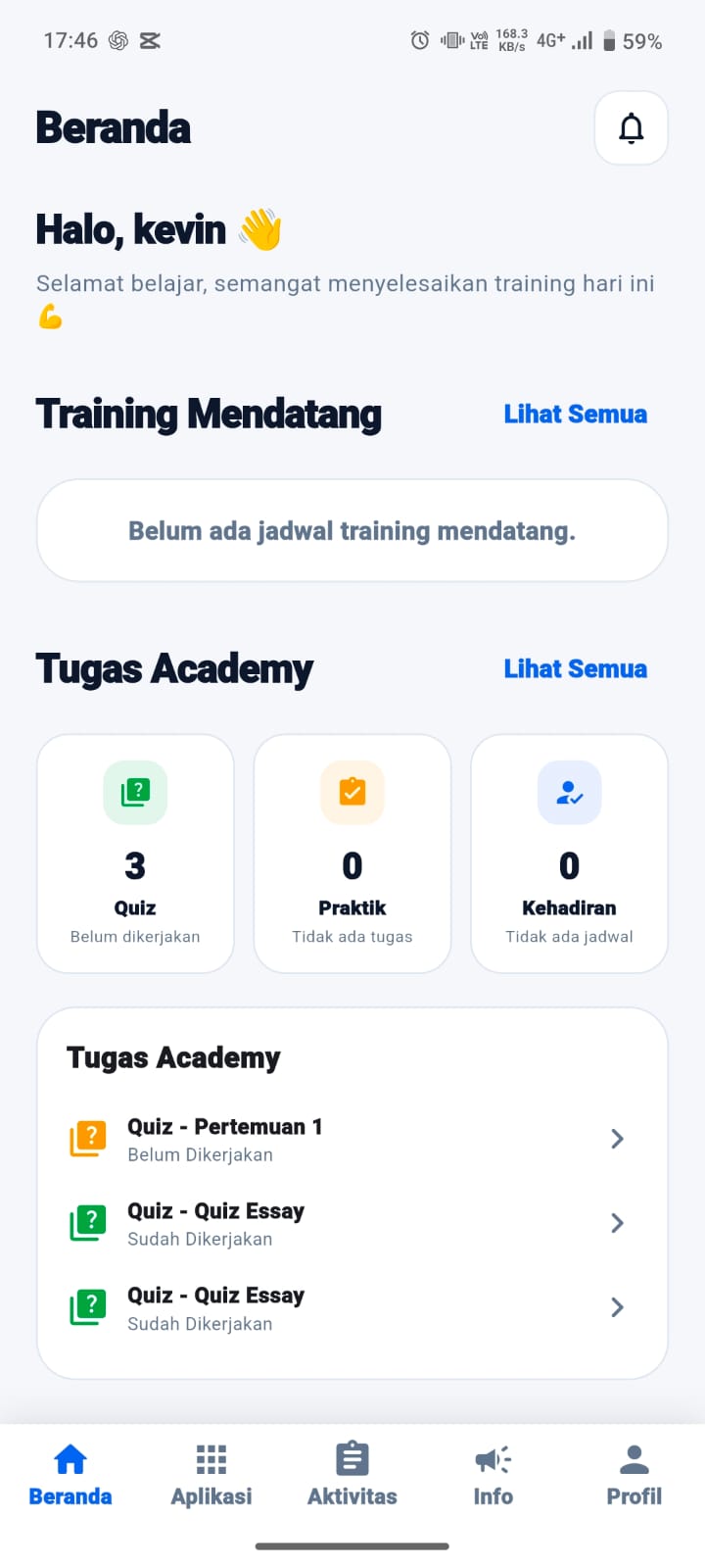 Screenshot asli Irwanteam Access versi Android